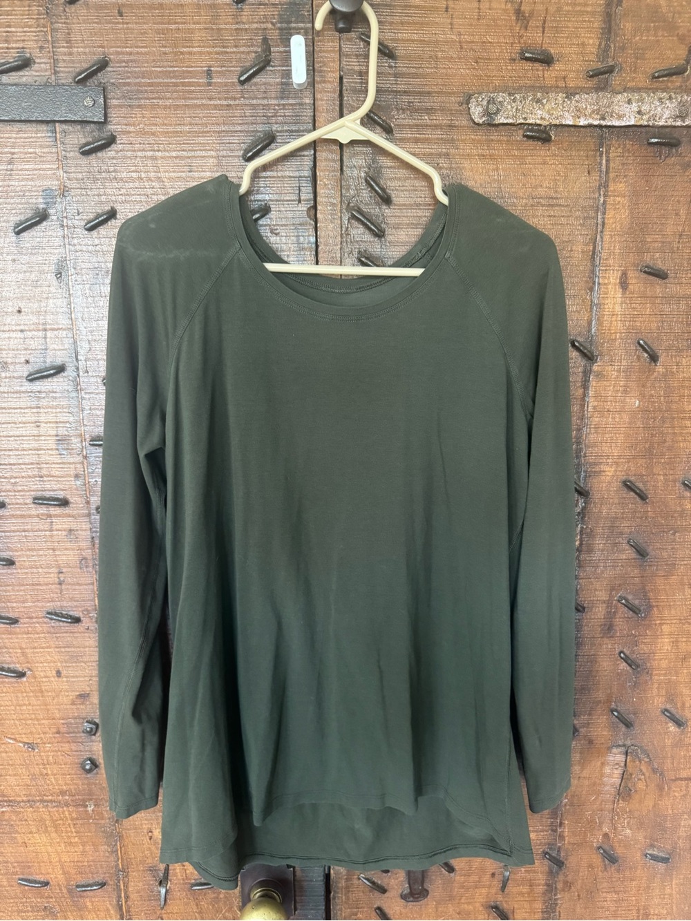 lululemon athletica Olive-Style Long Sleeve Crew Top